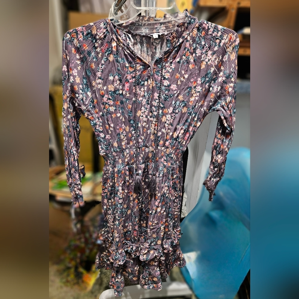 Yakira Bella floral purple Ditsy dress